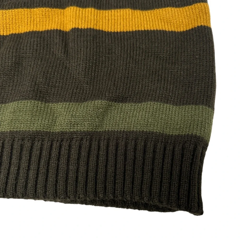 OLD SKOOL‎ Men's Vintage 90s Acrylic Striped Sweater Multicolored Large